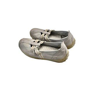 Women's Easy Spirit Escore Light Gray Comfort Walking Shoe Wide Size 10WW